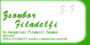 zsombor filadelfi business card